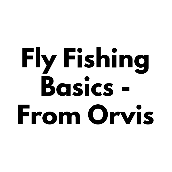 Fly Fishing Basics - By the Orvis Company – East Fork Anglers
