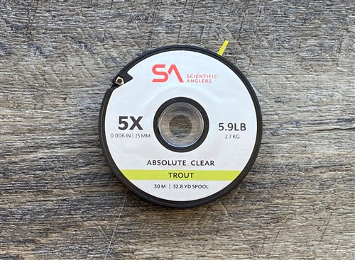 SA Absolute Clear Trout Tippet - 30M